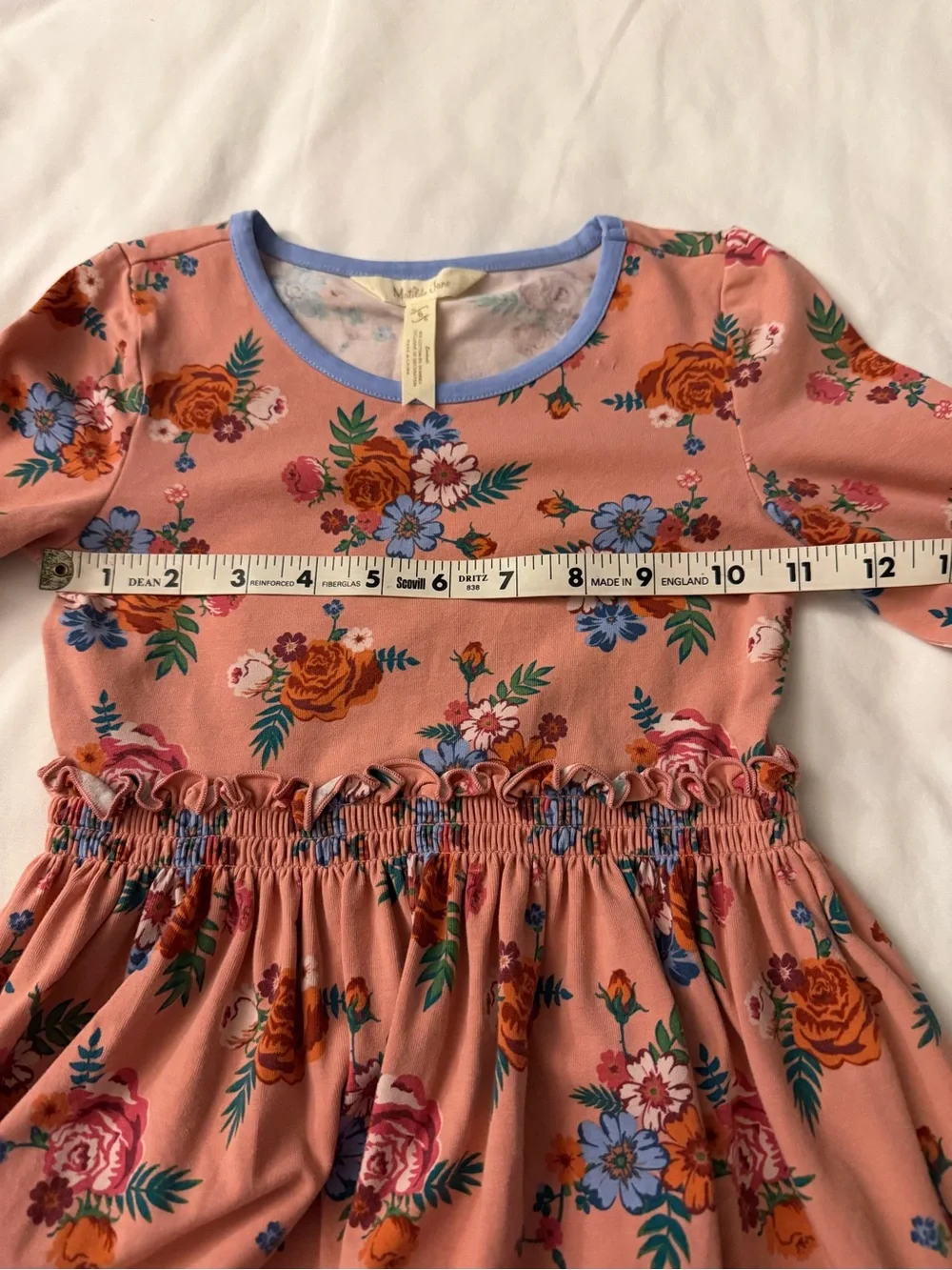 Matilda Jane Girls' Pink Floral Long-Sleeve Dress